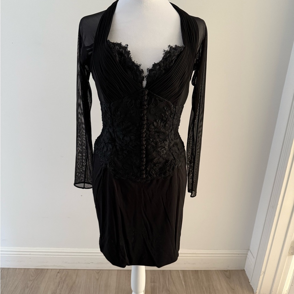 Vicky Tiel Couture Women’s Black Cocktail Dress Bergdorf Goodman On The Plaza NY